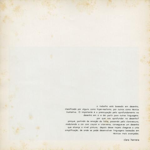 Página do catálogo da Exposição Realismo
